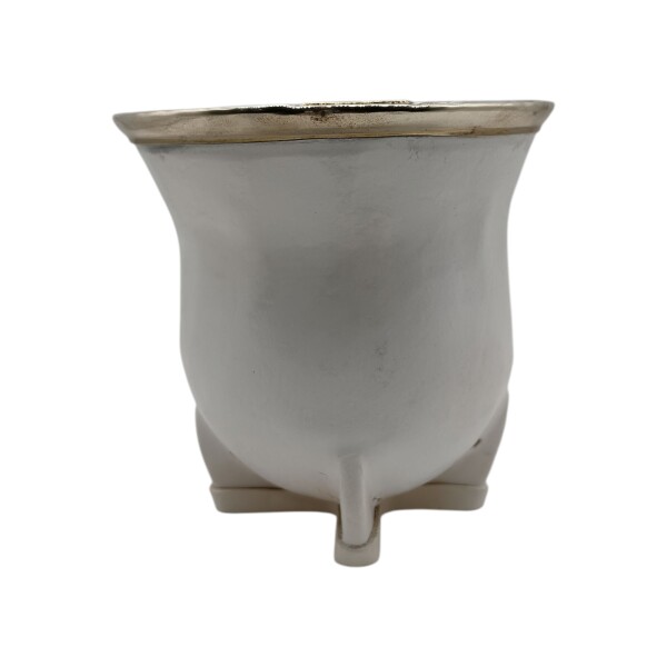 Mate camionero con apliques en bronce - ALPACA - 10 blancouniforme