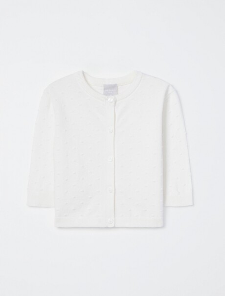 SACO DE PUNTO CON BOTONES BEIGE