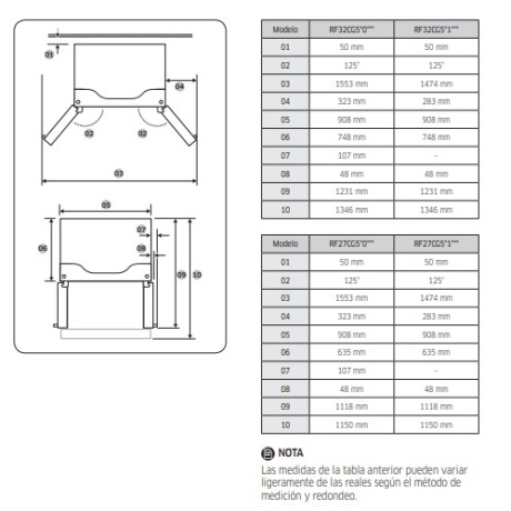 Heladera French Door Samsung SARF32CG5410 Heladera French Door Samsung SARF32CG5410