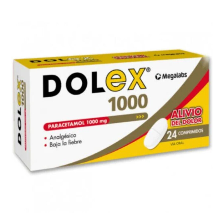 Dolex 1000 mg 24 Comprimidos Dolex 1000 mg 24 Comprimidos