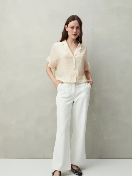 CAMISA D.CASSIN CALIZ BLANCO
