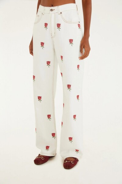PANTALON WIDE Blanco