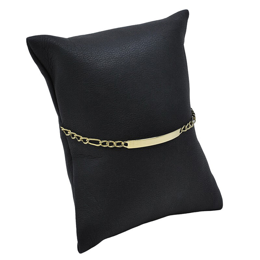 Pulsera En Oro 18K Con Placa De Identificación Pulsera En Oro 18K Con Placa De Identificación