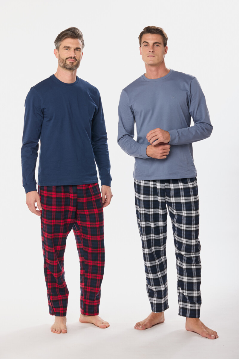 PIJAMA A CUADROS - Rojo 