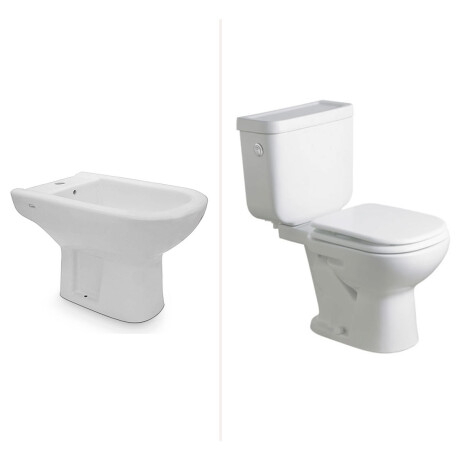 INODORO TAPA BIDET 1 AGUJ JUEGOS DE LOZA BARI BLANCO FERRUM BLANCO