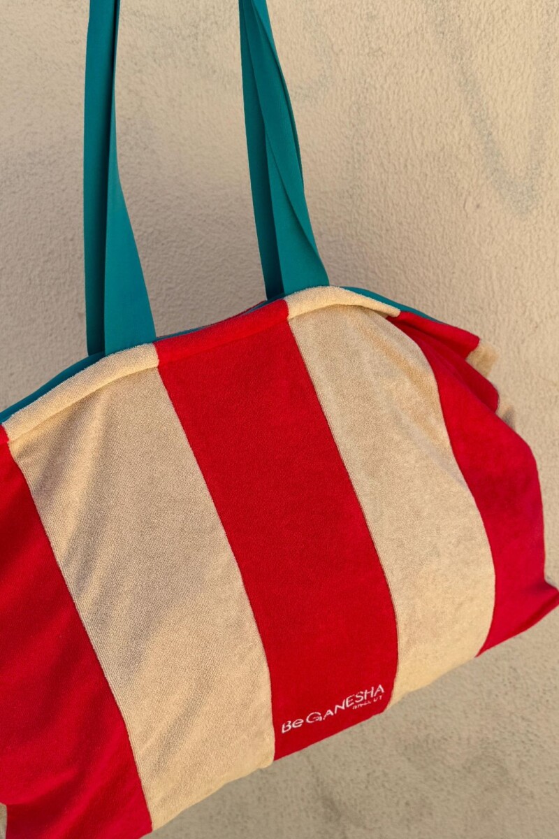 Towel Bag Rojo y Blanco