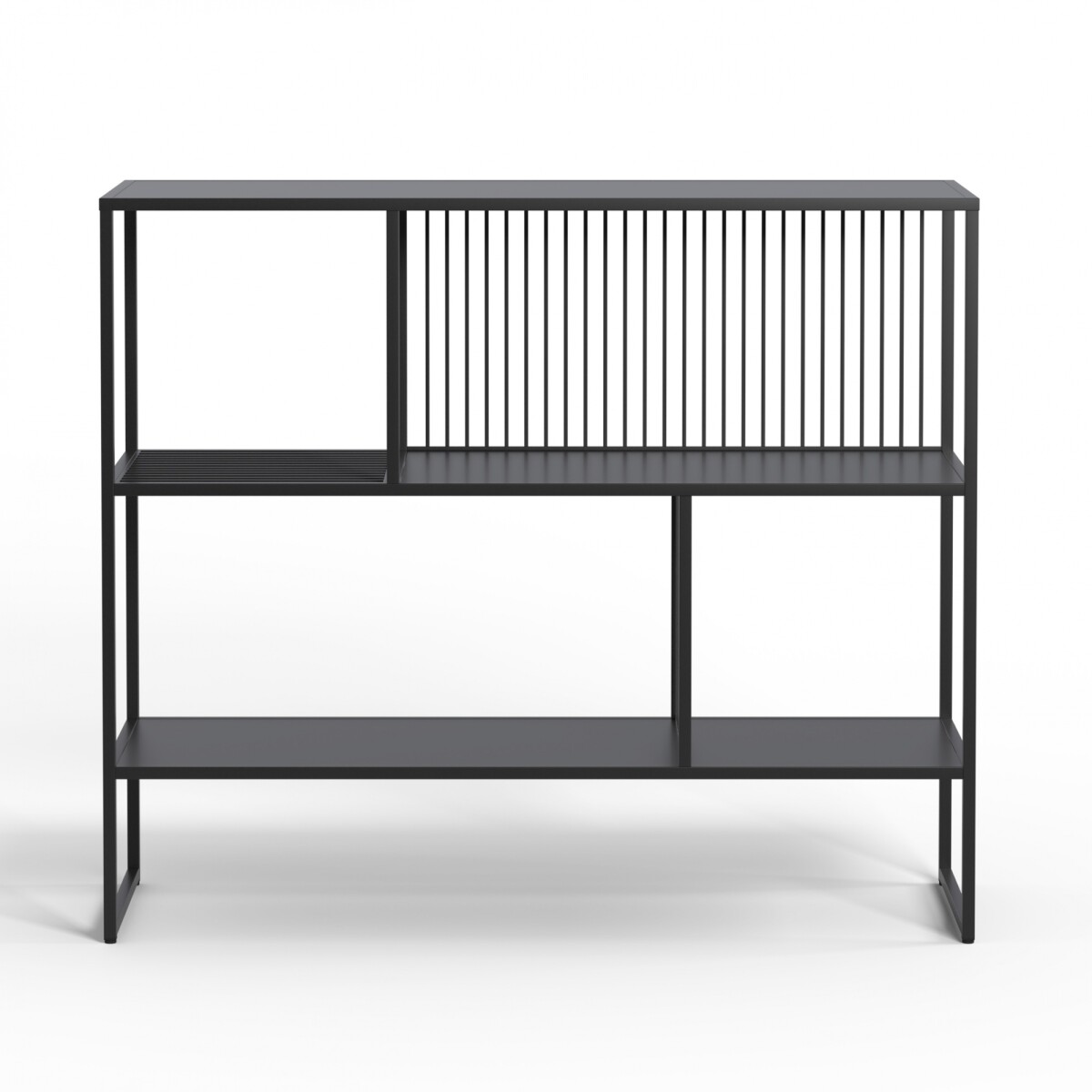 BIBLIOTECA - METAL NEGRO OLIVIA 