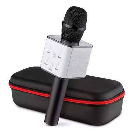Micrófono Karaoke bluetooth inalámbrico parlante USB Negro