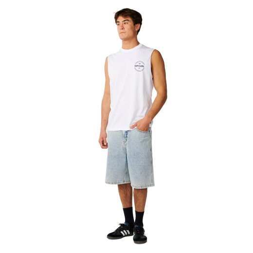 Musculosa Rip Curl Staple Muscle - Blanco Musculosa Rip Curl Staple Muscle - Blanco