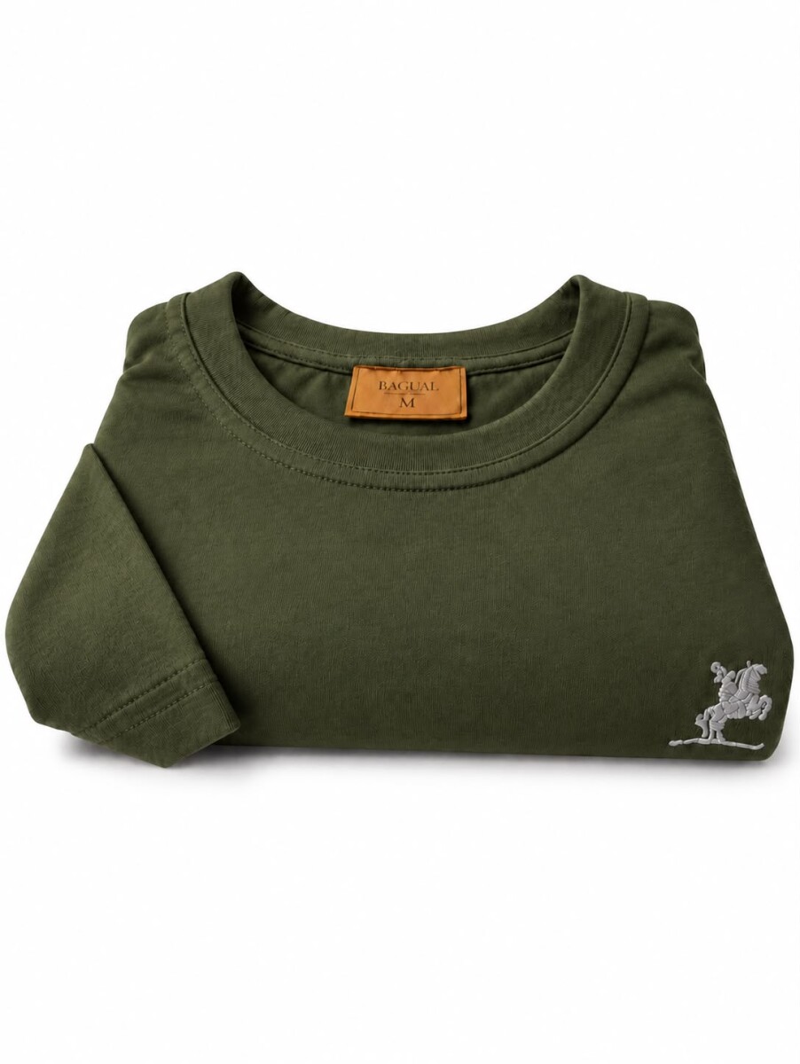 Remera tipo Hering - Verde oliva 