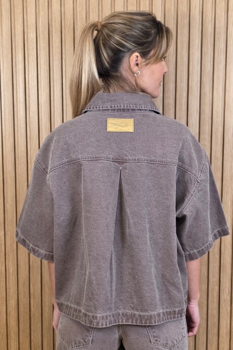 Sobrecamisa Sol Denim Tostado