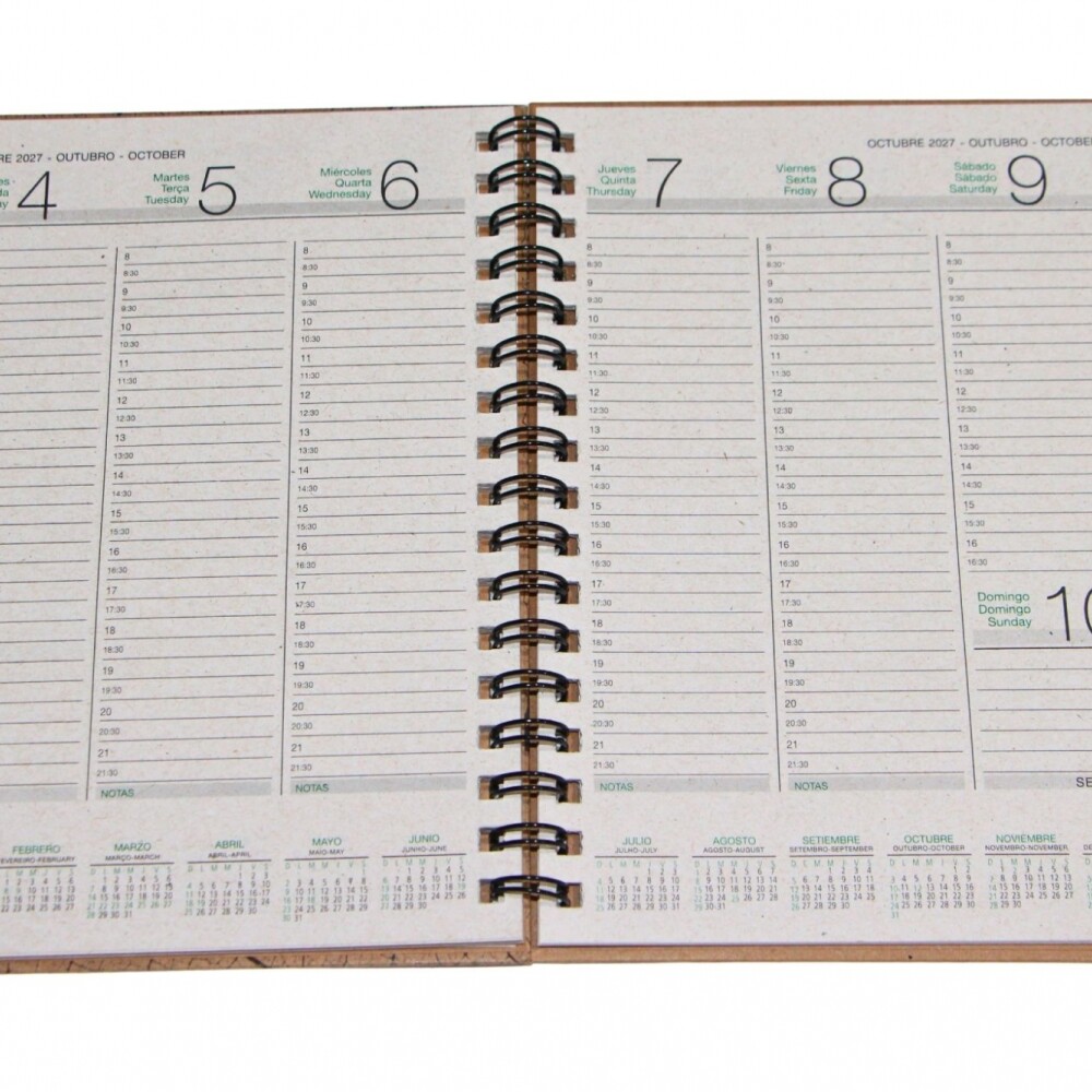 AGENDA ABEZETA 256 CLASSIC RECICLADA TAPA PANADERO