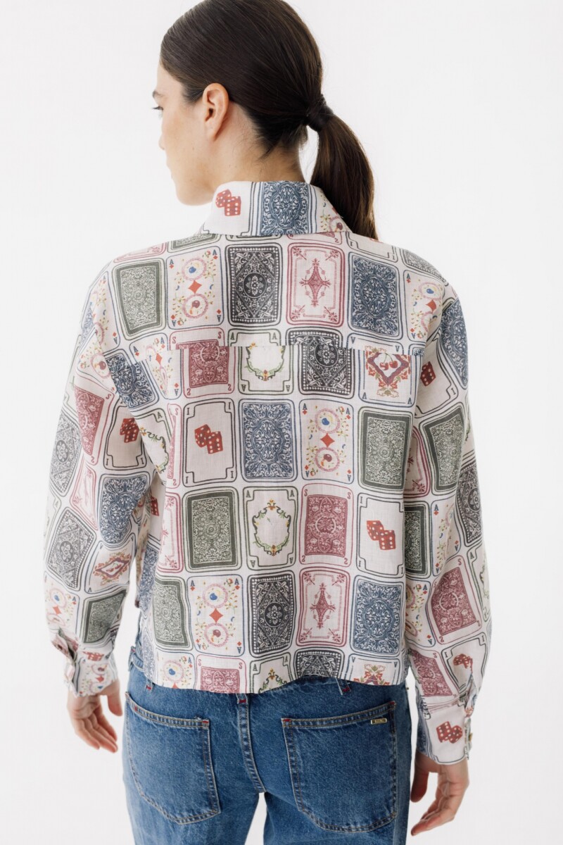 Camisa Azar Print Ludika Camisa Azar Print Ludika