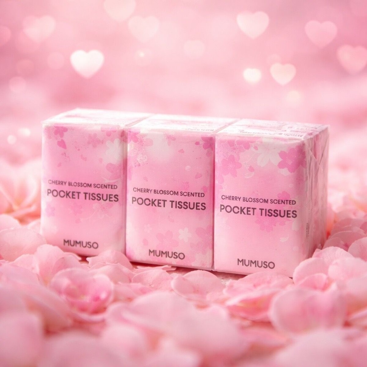 PAÑUELOS DE BOLSILLO PERFUMADOS DE FLOR DE CEREZO 