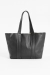 Shopper con pespuntes negro