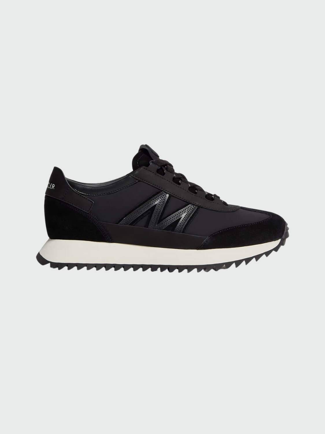 MONCLER - Zapatillas Pacey2 de ante y nobuk Negro