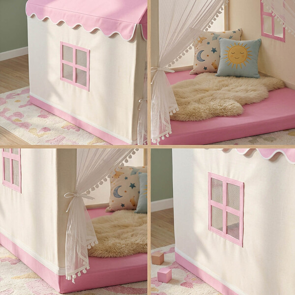 Carpa Casita Para Niños Chicos Casa Ventana Tipi Plegable Imback Color Rosa Carpa Casita Para Niños Chicos Casa Ventana Tipi Plegable Imback Color Rosa