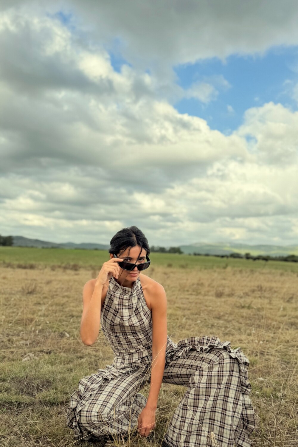 Cuadrillé Dancing Queen Pants Azul / Beige