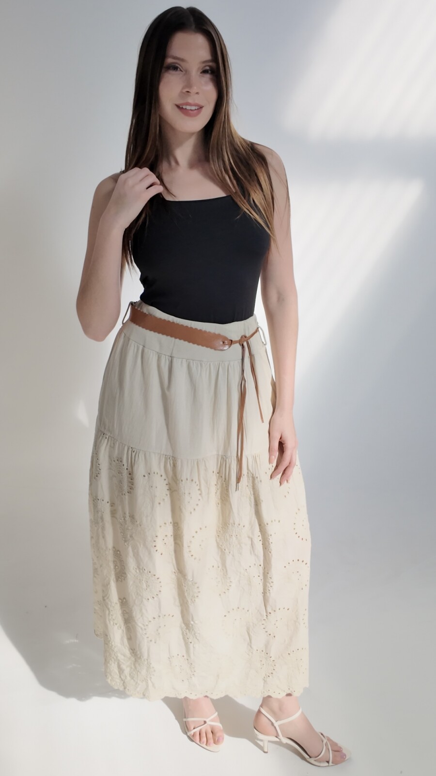 Falda Plasencia Beige