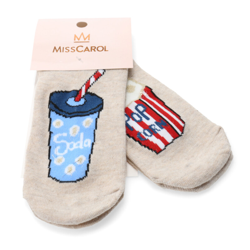 Medias de Mujer Miss Carol Media Cinema pack X2 Beige Melange