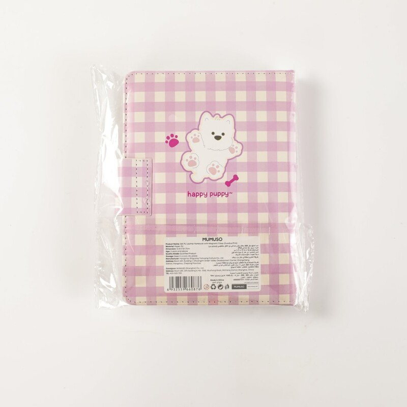 CUADERNO DE CUERO PU 36K CON CIERRE MAGNÉTICO (DUODUO/ROSA) CUADERNO DE CUERO PU 36K CON CIERRE MAGNÉTICO (DUODUO/ROSA)