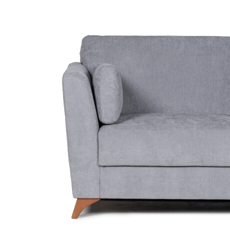 Sofá Capri - Tela Microfibra - 2 cuerpos Cora 06-153 (Grafito)