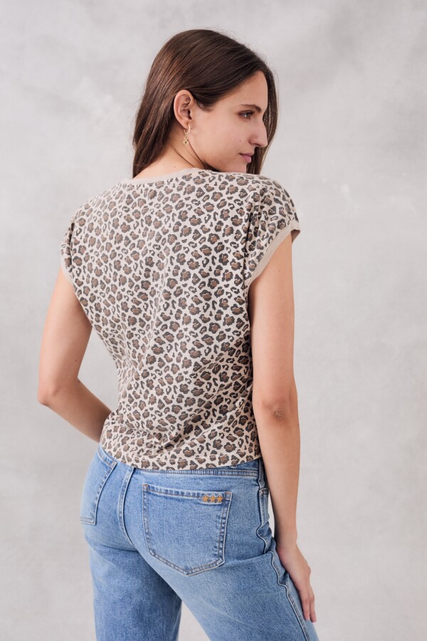 Remera Animal Print Multi
