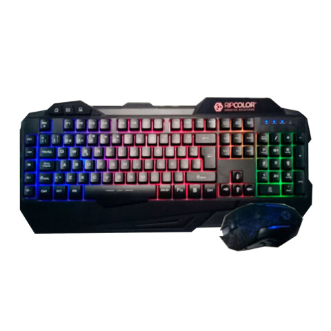 Combo Gamer Ripcolor: Teclado + Mouse Iluminado Combo Gamer Ripcolor: Teclado + Mouse Iluminado