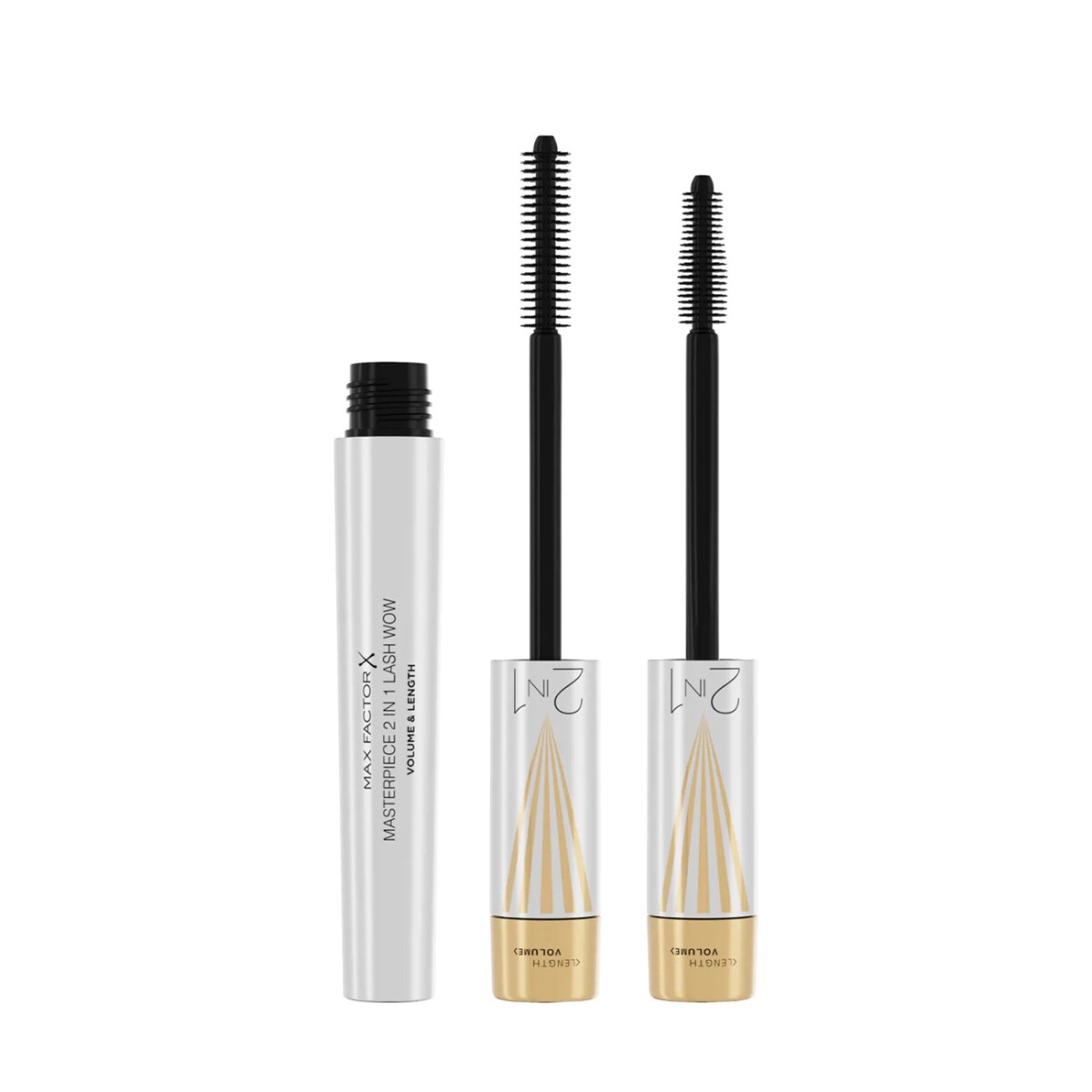 Máscara de Pestañas Max Factor Masterpiece 2 in 1 Lash WOW N°001 Black 