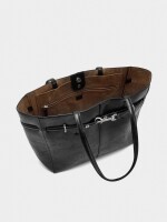 Bolso Shopper Cinturón Con Mosquetón negro