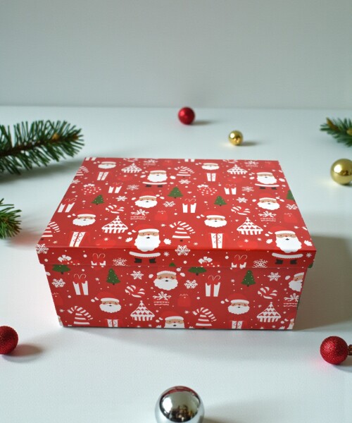 Caja Rigida Navidad 19,5 x 26,5 x 11,5 Diseño 3