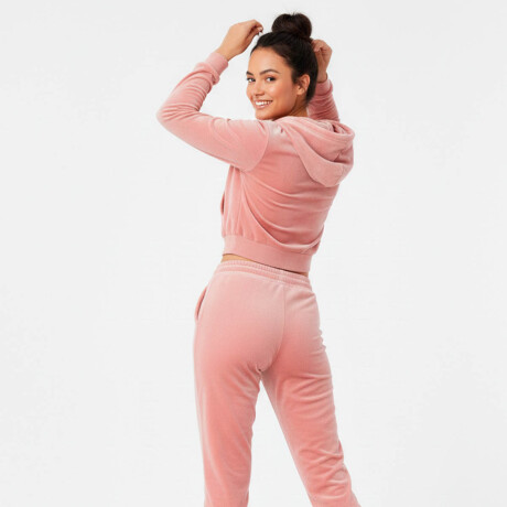 Conjunto Jogging Plush Campera + Pantalón Dama Rosa