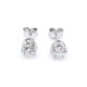 Caravanas en oro 18k blanco y brillantes. Caravanas en oro 18k blanco y brillantes.