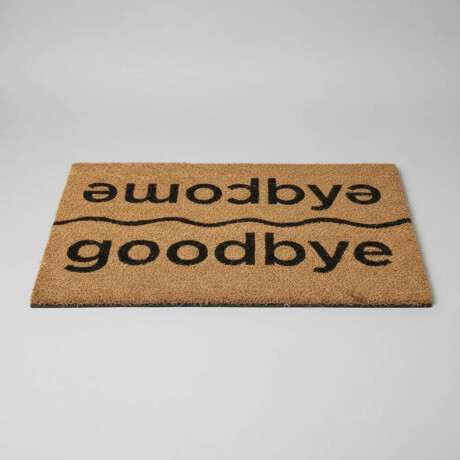 Alfombra Puerta Entrada Felpudo Coco Goma 40X60 Welcome/goodbye