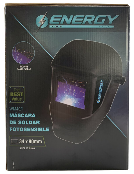 Máscara para soldar fotosensible Energy con panel solar Máscara para soldar fotosensible Energy con panel solar