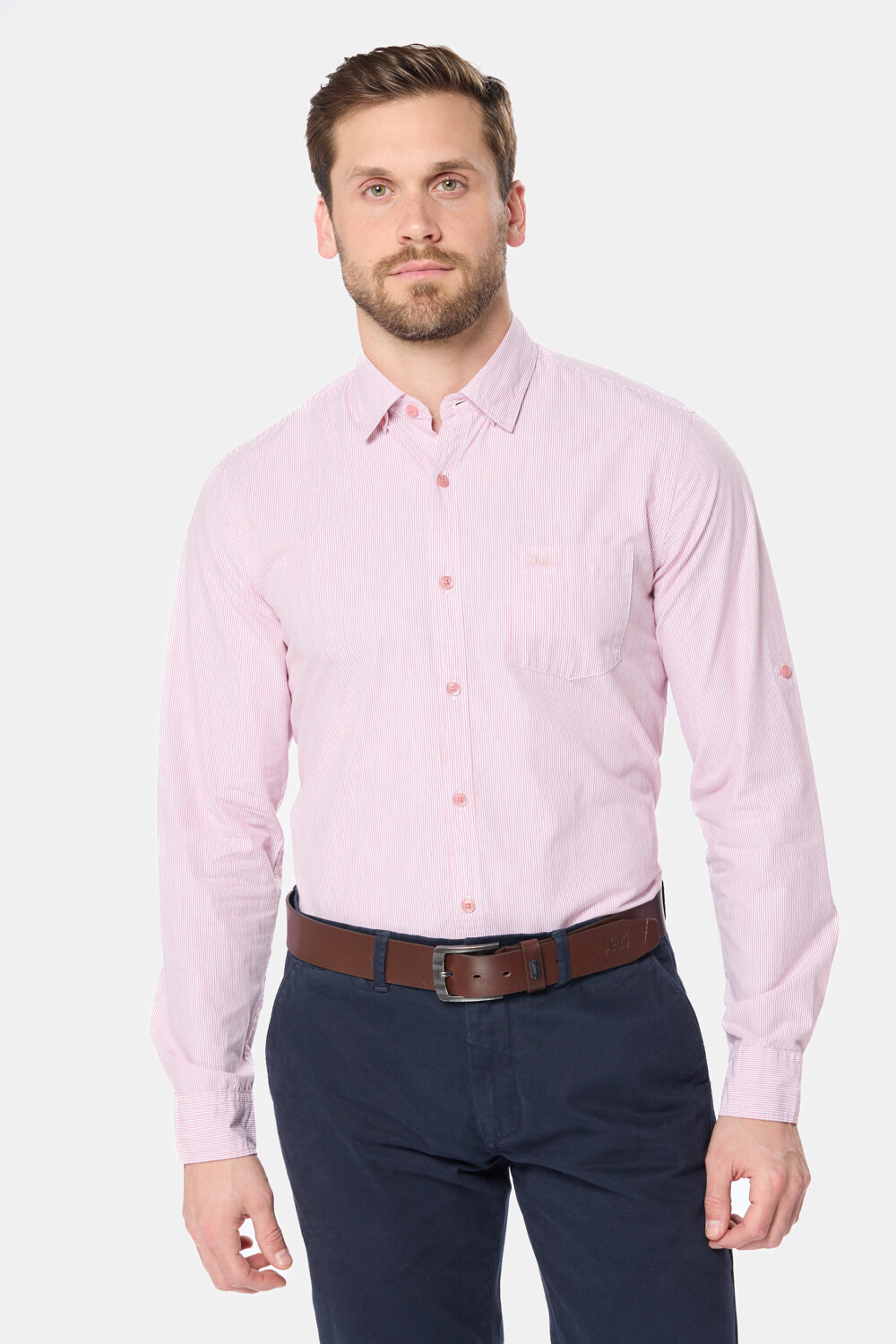 CAMISA RAYADA Rosa