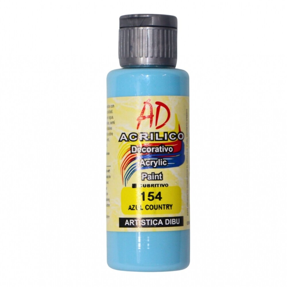 PINTURA ACRILICA ARTISTICA DIBU 60 ML. DIFERENTES COLORES COLOR AZUL COUNTRY 154