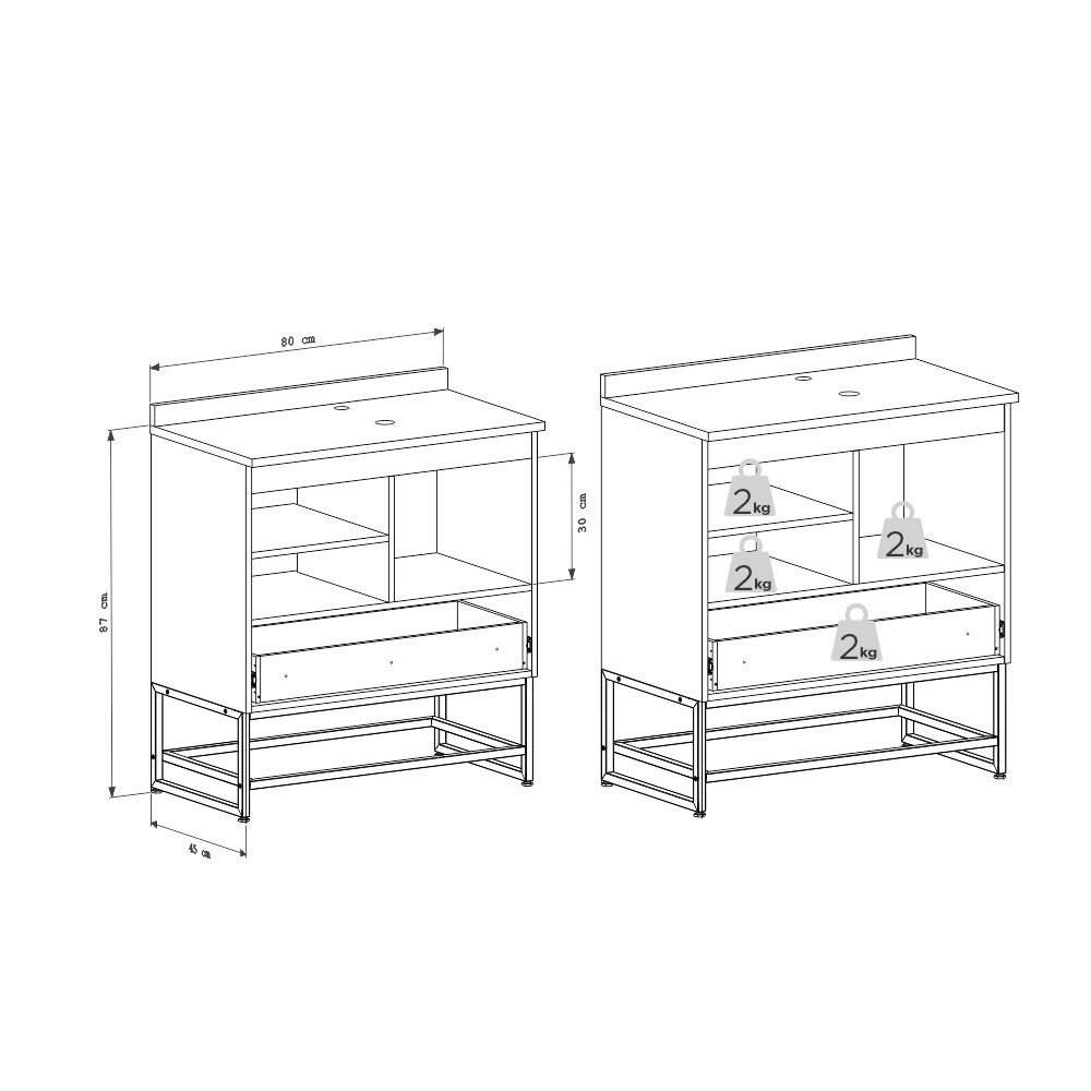 MUEBLE BAÑO EN MADERA CON PATAS SUEZ VERDE + ENCIMERA SIN BACHA Mueble Baño En Madera Con Patas Suez Verde + Encimera Sin Bacha