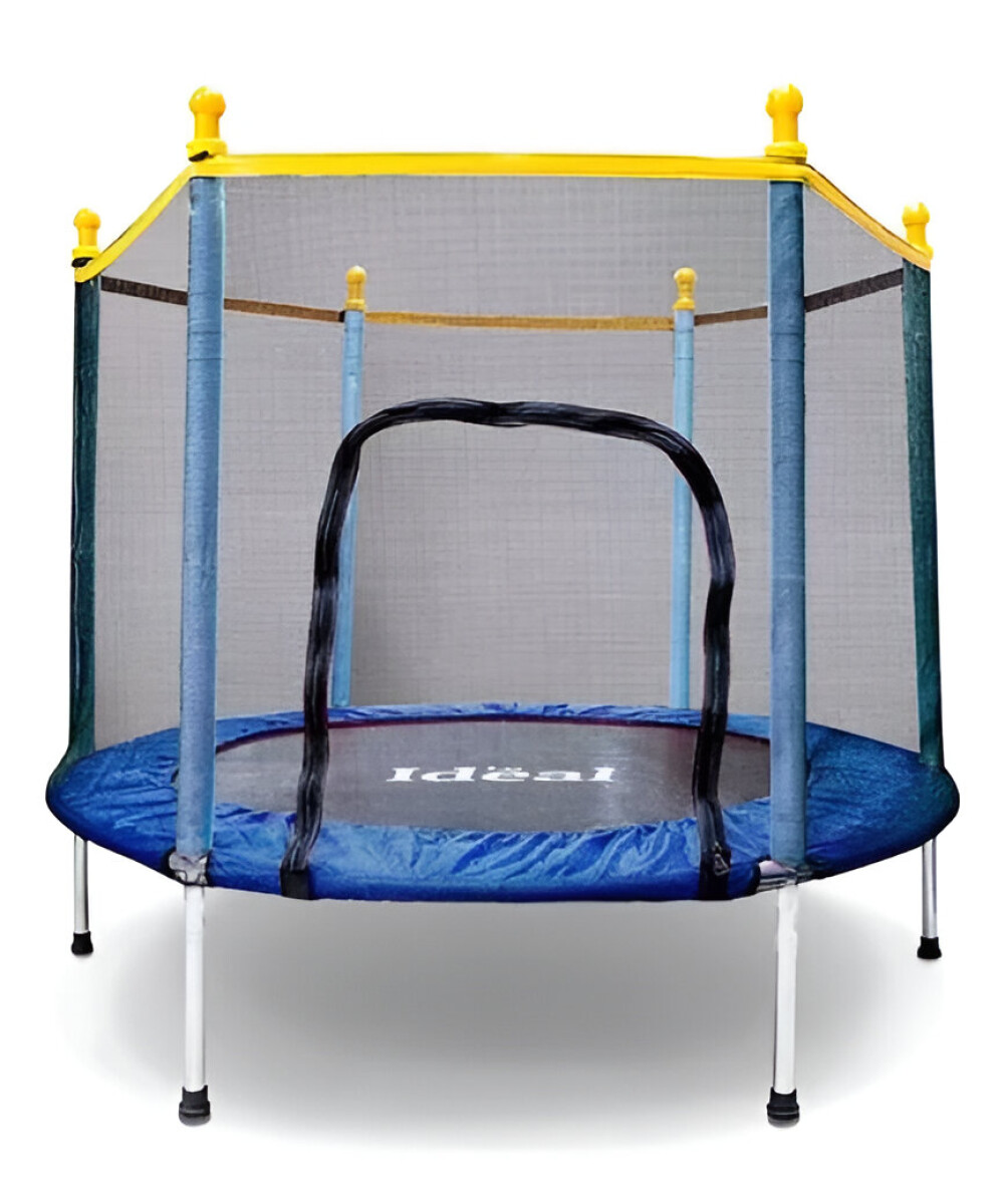 Cama Elástica Con Red de Protección 1.80m Trampolín Azul - Cama Elástica Con Red De Protección 1.80m Trampolín Azul 