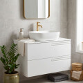 MUEBLE DE BAÑO SUSPENDIDO MODELO ECONIC 80 CM BLANCO MATE CON ENCIMERA Mueble De Baño Suspendido Modelo Econic 80 Cm Blanco Mate Con Encimera