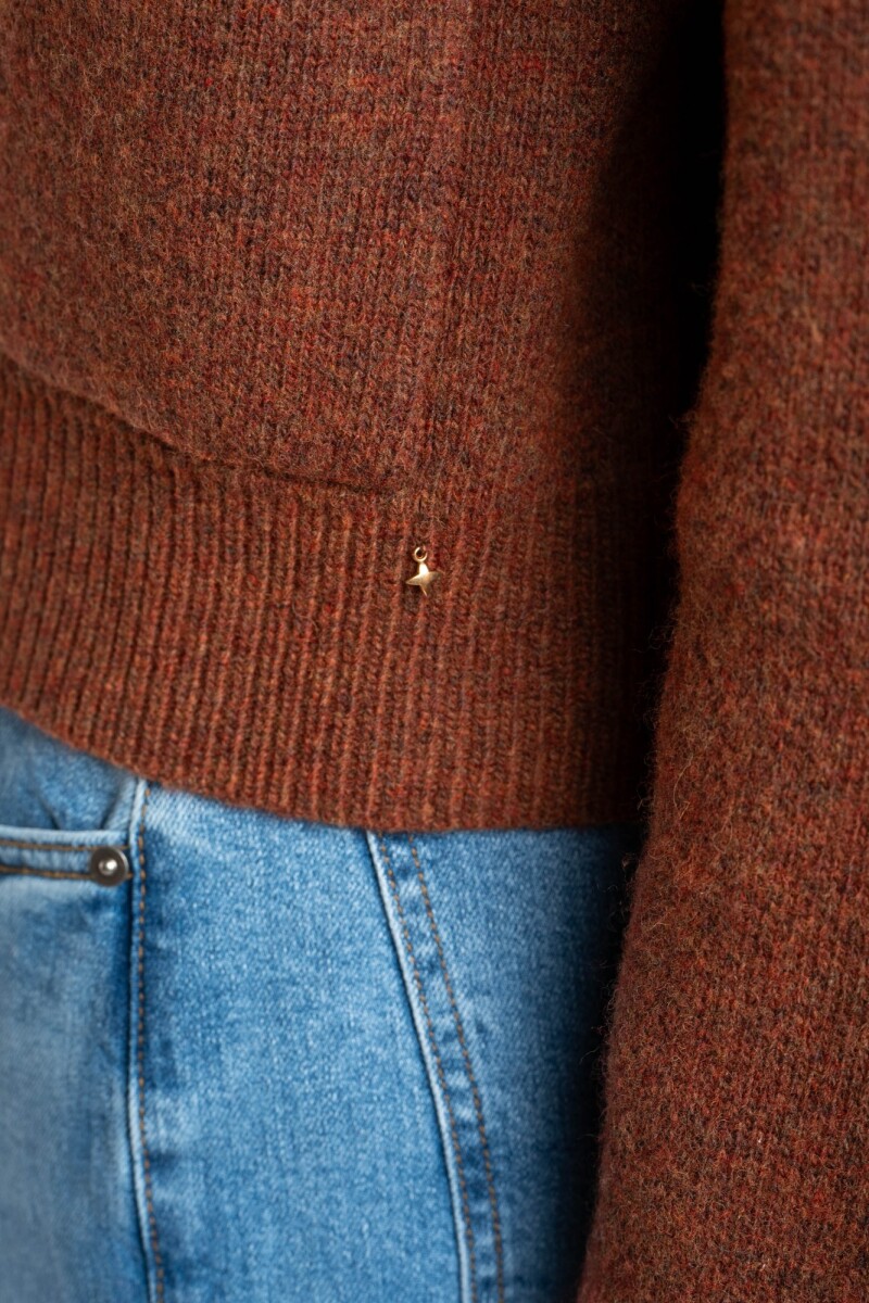 Cardigan Lana Chocolate