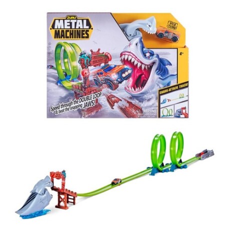 Pista lanzadora de autos Zuru Metal Machines Shark Attack Pista lanzadora de autos Zuru Metal Machines Shark Attack