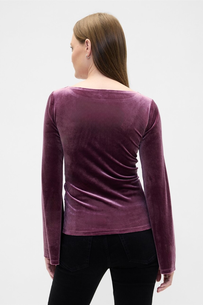 Remera Cuello Bote Mujer Tuscan Red