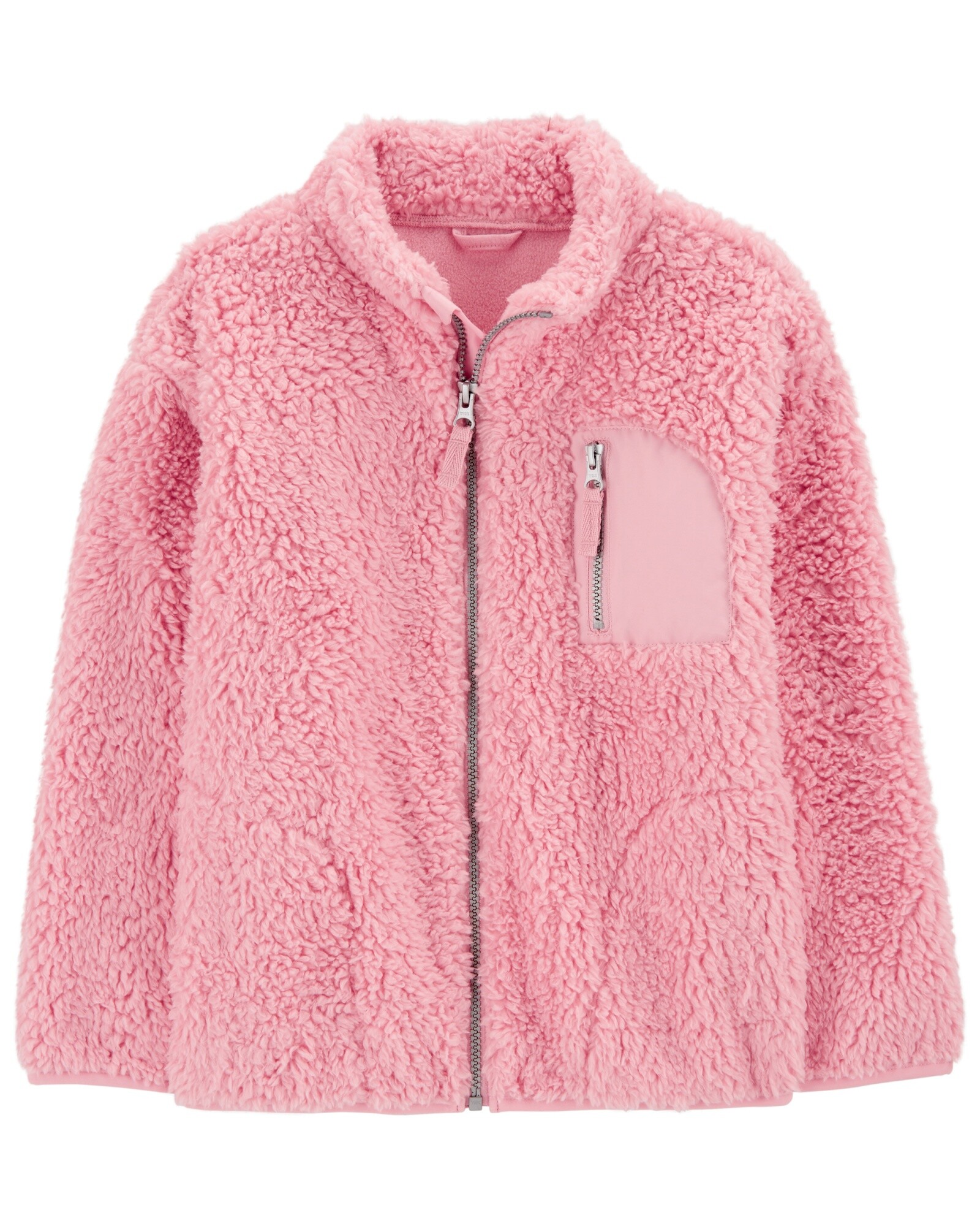 Campera de sherpa, rosada Sin color