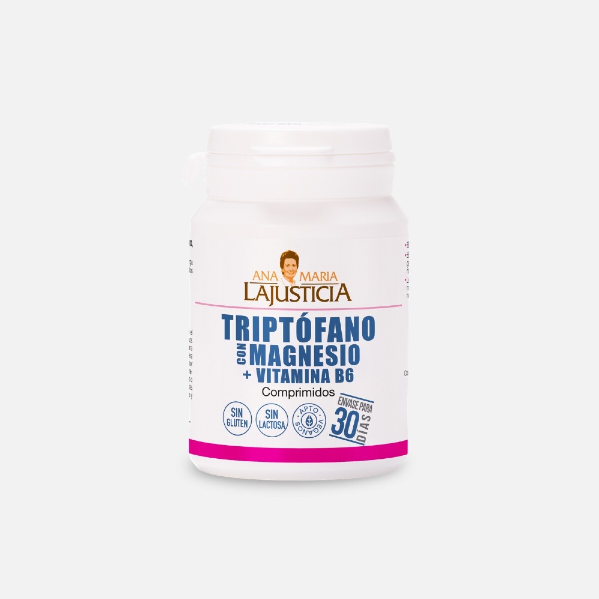 Triptófano con Magnesio + Vitamina B6 - Ana Maria Lajusticia 