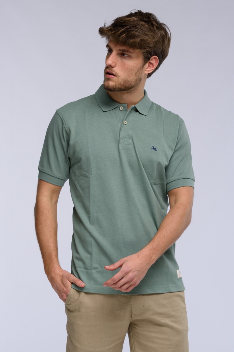 REMERA POLO PIQUE - Verde Claro 