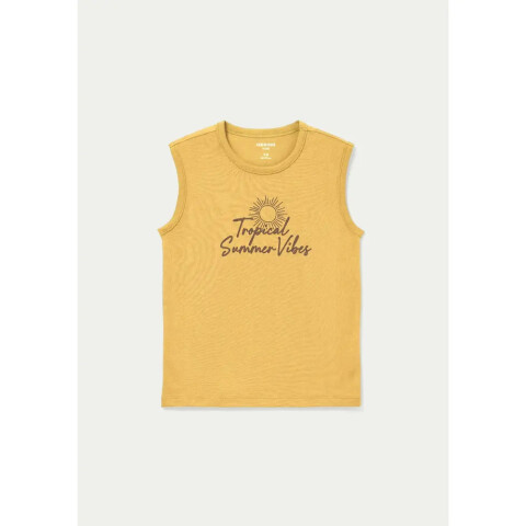 CAMISETA REGATA MASC AMARELO MEDIO
