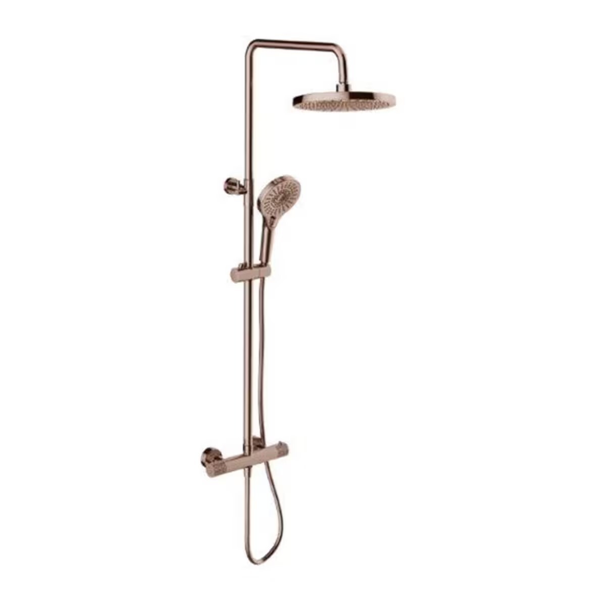 Barral De Ducha Exterior Termostático Signature Bronce Cepillado 