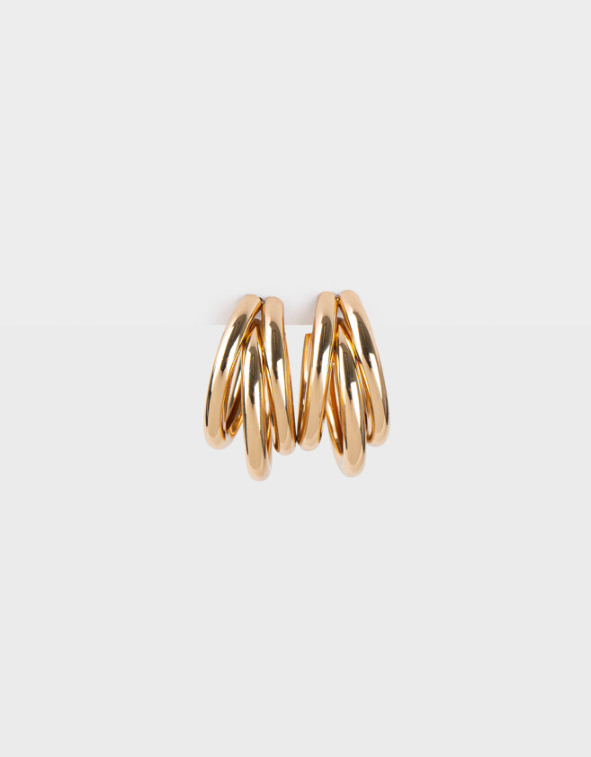 Aros Argollas Metal Argollas De Metal - Dorado