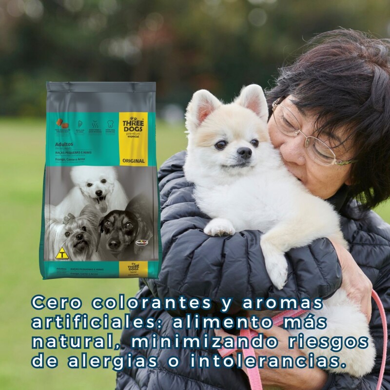 THREE DOGS ORIGINAL ADULTO RAZAS PEQUEÑAS MINI 10.1 KG + COMEDERO DE REGALO THREE DOGS ORIGINAL ADULTO RAZAS PEQUEÑAS MINI 10.1 KG + COMEDERO DE REGALO